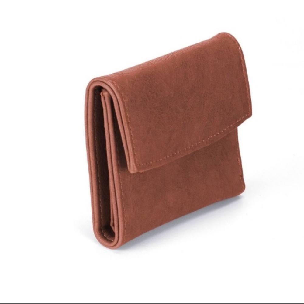 MoDA Tri Fold wallet with zippered coin pocket